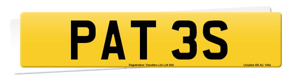 Registration number PAT 3S